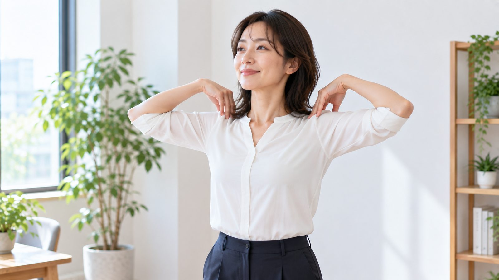 肩回し(肩甲骨ほぐし)の動き
